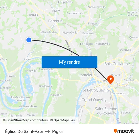 Église De Saint-Paër to Pigier map