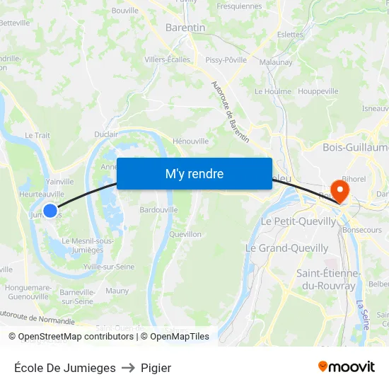 École De Jumieges to Pigier map