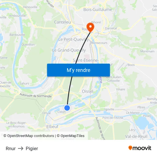 Rnur to Pigier map
