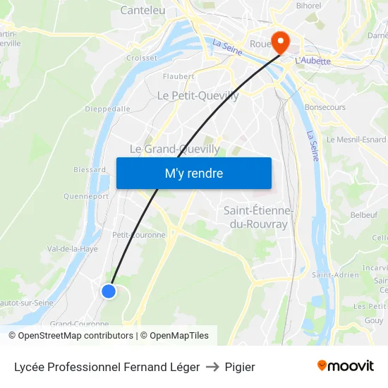 Lycée Professionnel Fernand Léger to Pigier map