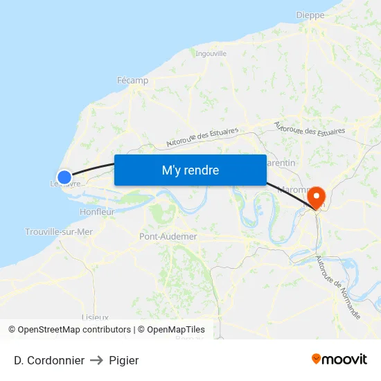 D. Cordonnier to Pigier map