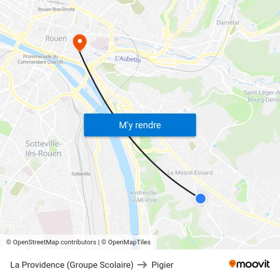 La Providence (Groupe Scolaire) to Pigier map
