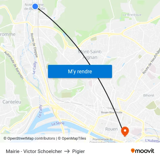 Mairie - Victor Schoelcher to Pigier map