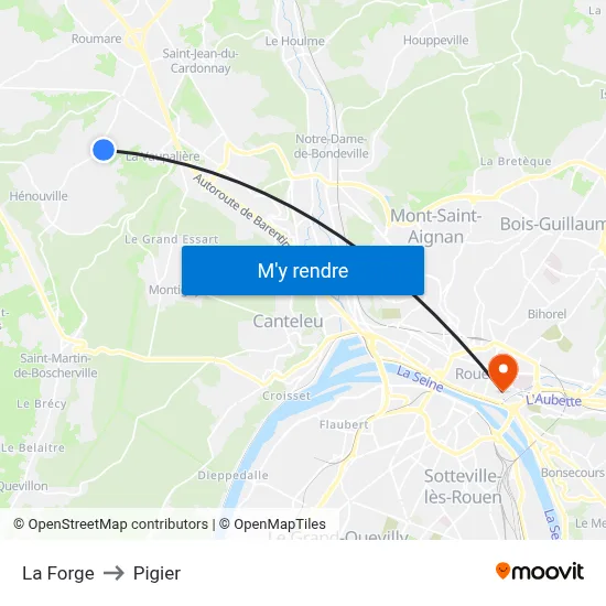 La Forge to Pigier map