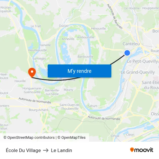 École Du Village to Le Landin map