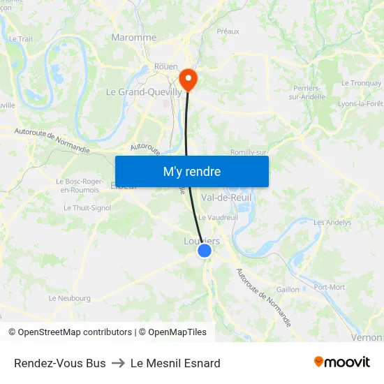 Rendez-Vous Bus to Le Mesnil Esnard map