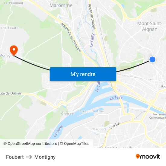 Foubert to Montigny map