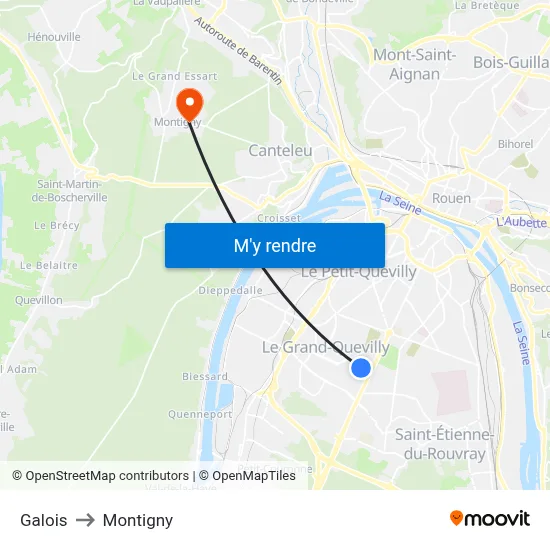 Galois to Montigny map