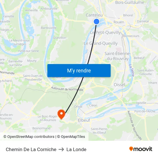 Chemin De La Corniche to La Londe map