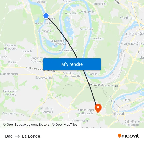 Bac to La Londe map