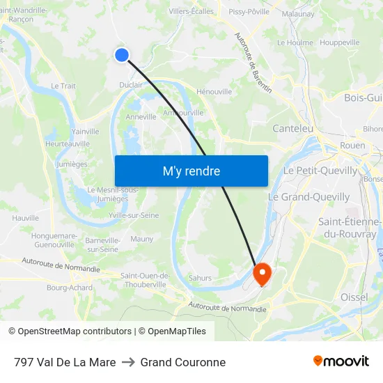 797 Val De La Mare to Grand Couronne map