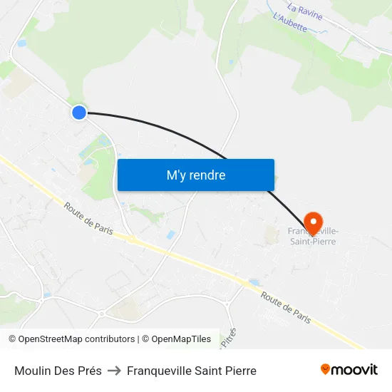 Moulin Des Prés to Franqueville Saint Pierre map