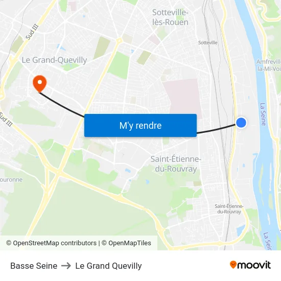 Basse Seine to Le Grand Quevilly map