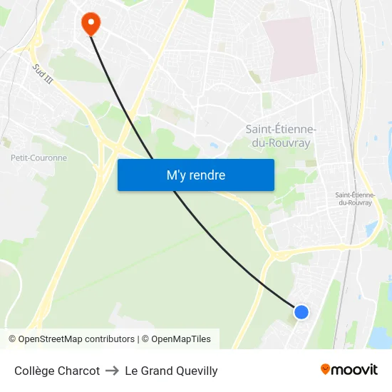 Collège Charcot to Le Grand Quevilly map