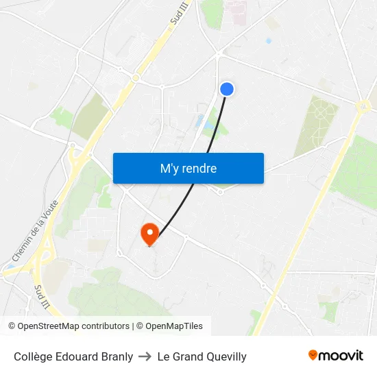 Collège Edouard Branly to Le Grand Quevilly map