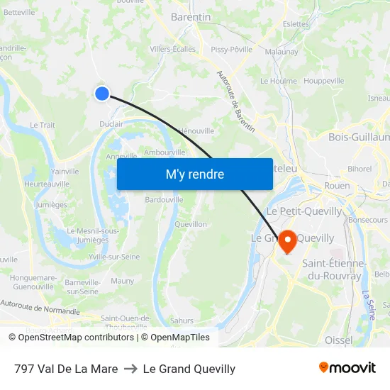 797 Val De La Mare to Le Grand Quevilly map