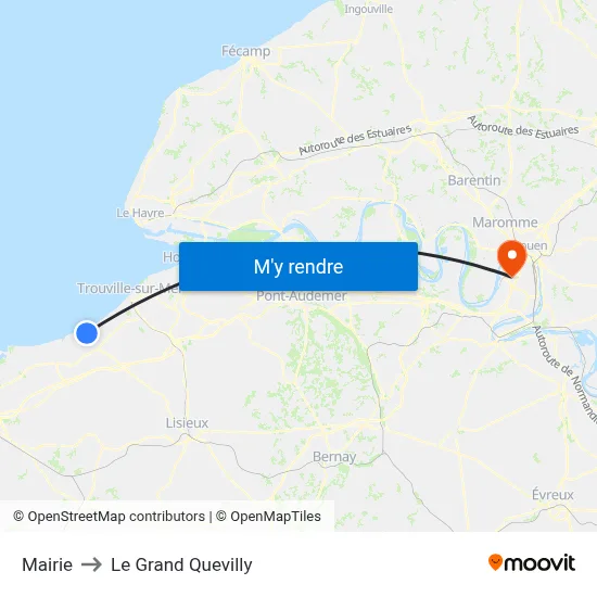 Mairie to Le Grand Quevilly map