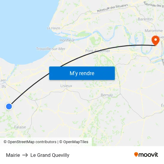 Mairie to Le Grand Quevilly map