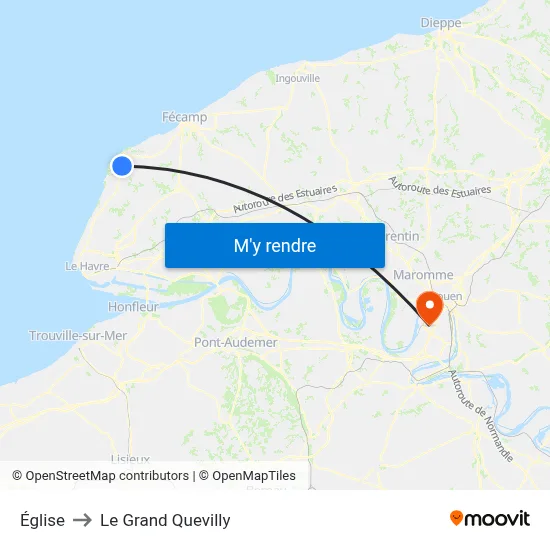 Église to Le Grand Quevilly map