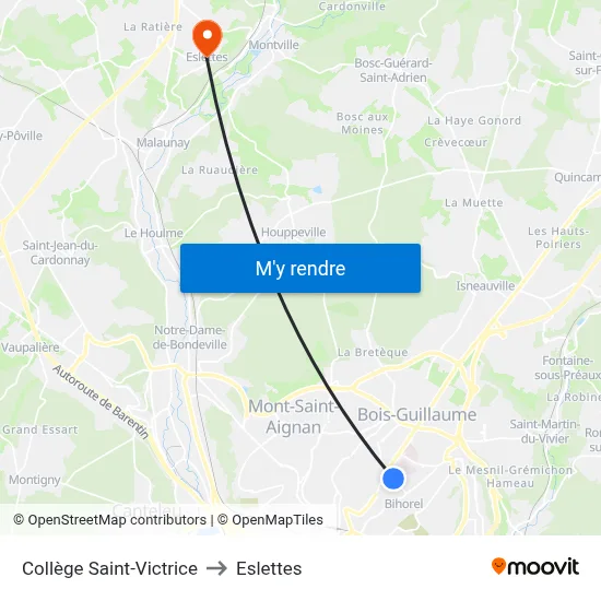Collège Saint-Victrice to Eslettes map