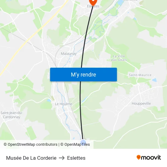 Musée De La Corderie to Eslettes map