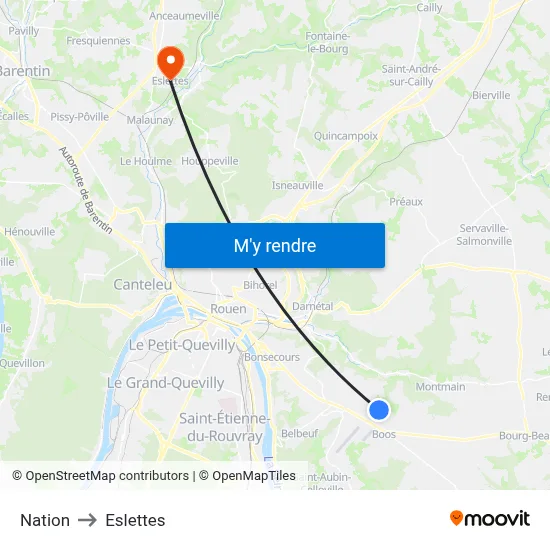 Nation to Eslettes map