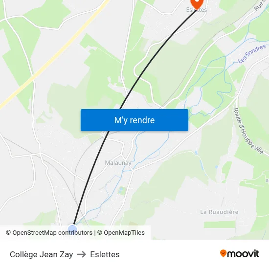 Collège Jean Zay to Eslettes map