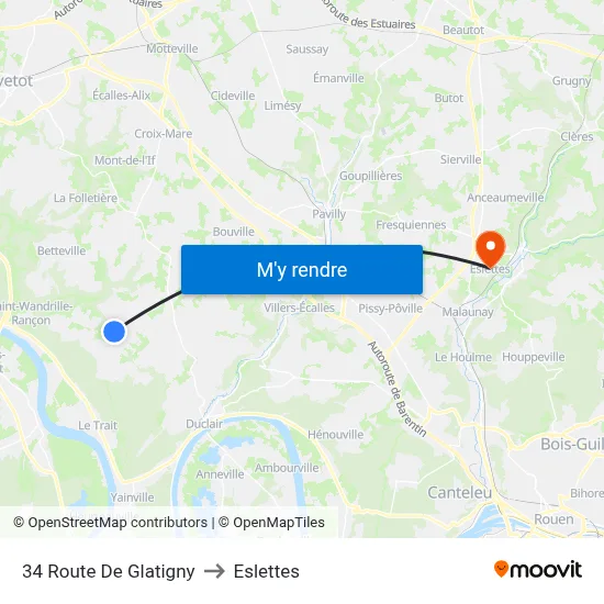 34 Route De Glatigny to Eslettes map