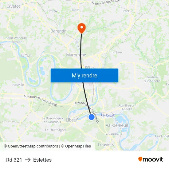 Rd 321 to Eslettes map