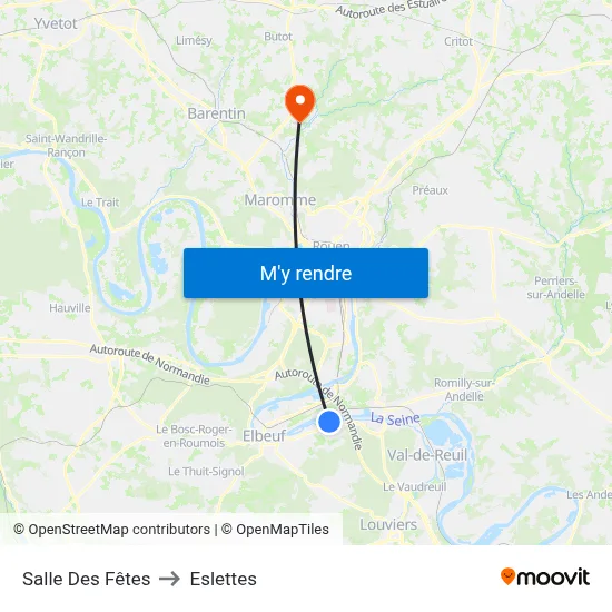Salle Des Fêtes to Eslettes map