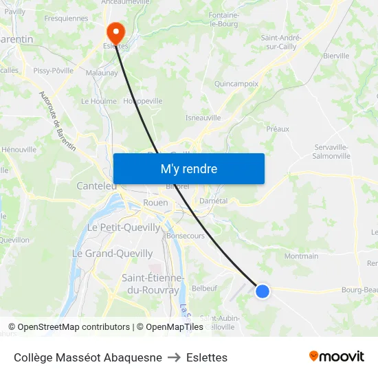 Collège Masséot Abaquesne to Eslettes map