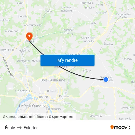 École to Eslettes map