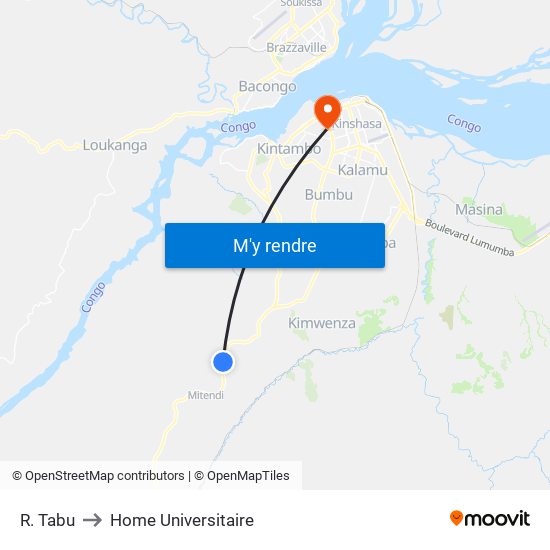 R. Tabu to Home Universitaire map