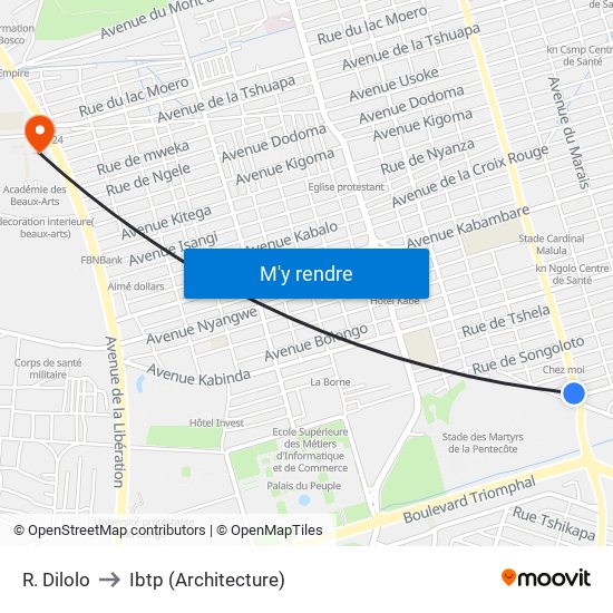 R. Dilolo to Ibtp (Architecture) map