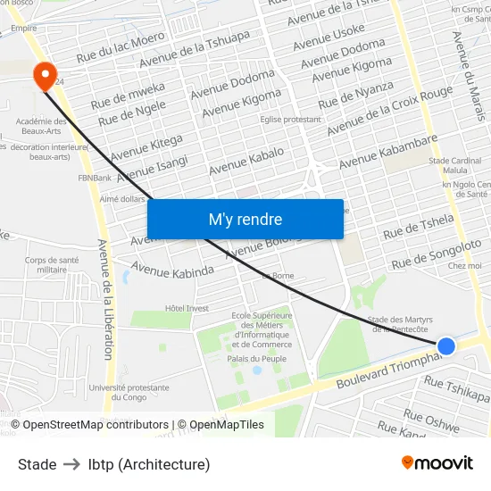 Stade to Ibtp (Architecture) map