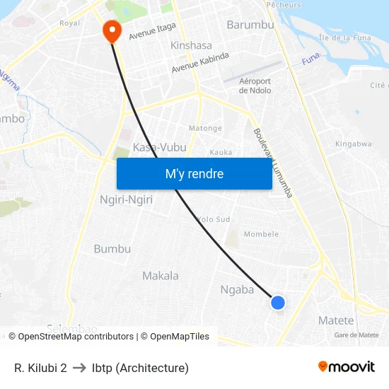 R. Kilubi 2 to Ibtp (Architecture) map