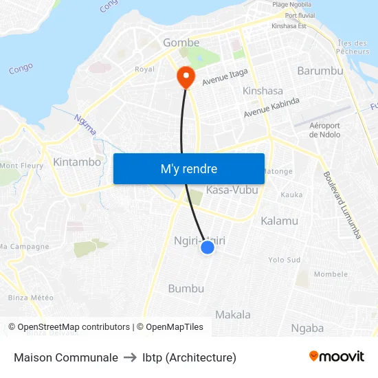 Maison Communale to Ibtp (Architecture) map
