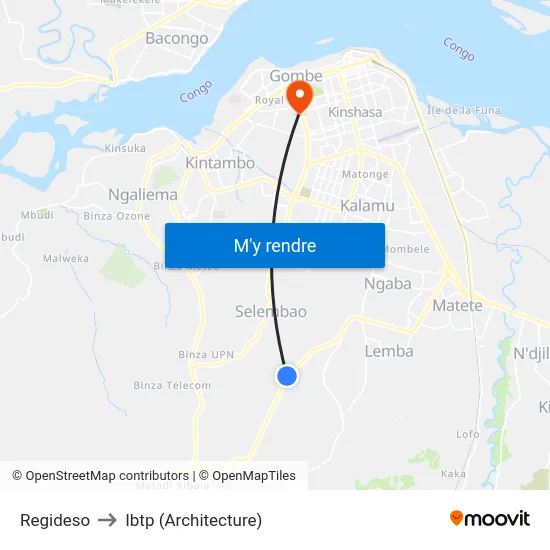 Regideso to Ibtp (Architecture) map