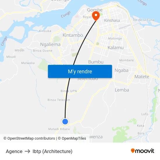 Agence to Ibtp (Architecture) map