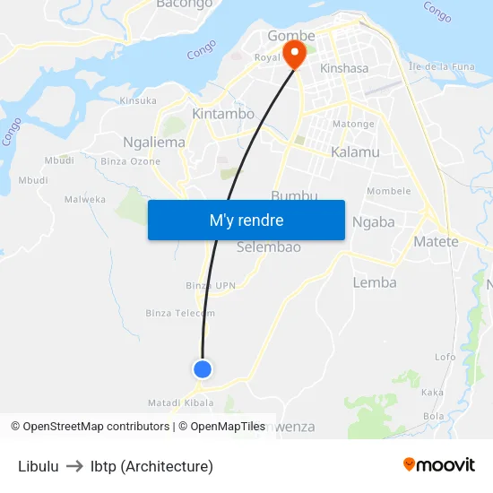 Libulu to Ibtp (Architecture) map