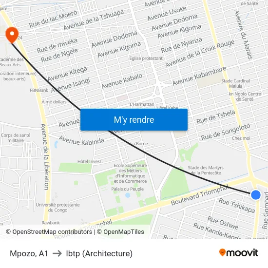 Mpozo, A1 to Ibtp (Architecture) map