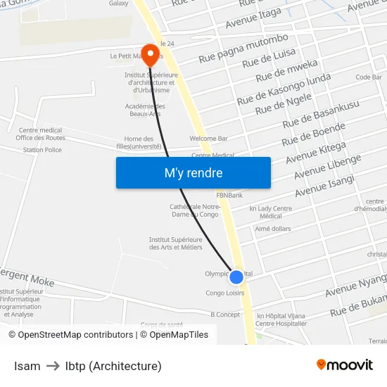 Isam to Ibtp (Architecture) map