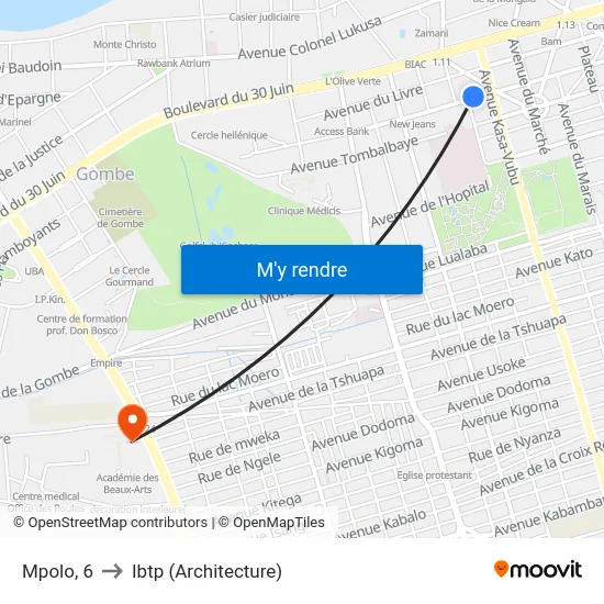 Mpolo, 6 to Ibtp (Architecture) map