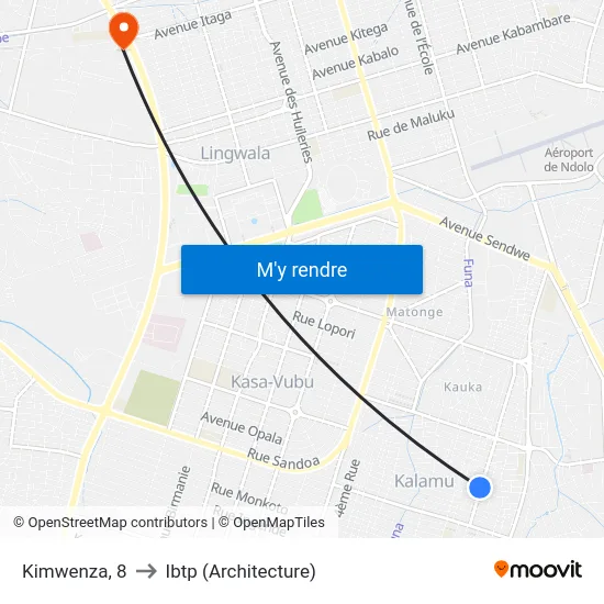 Kimwenza, 8 to Ibtp (Architecture) map