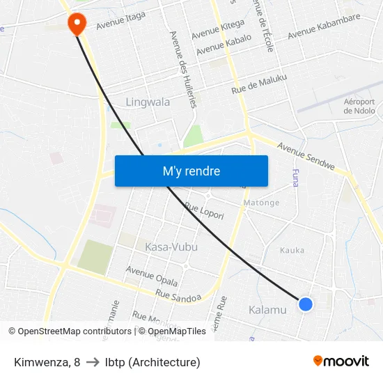 Kimwenza, 8 to Ibtp (Architecture) map