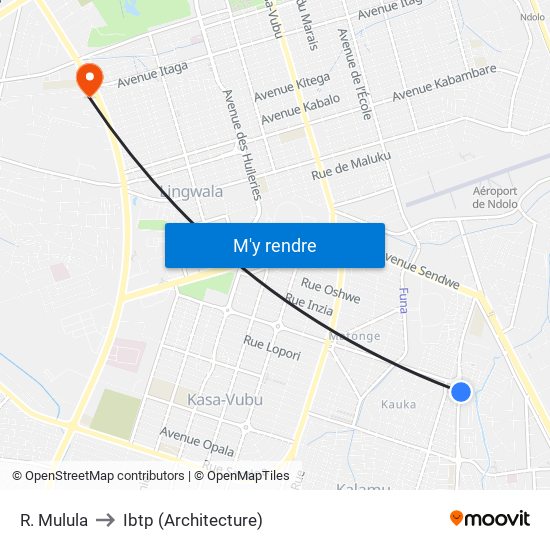 R. Mulula to Ibtp (Architecture) map