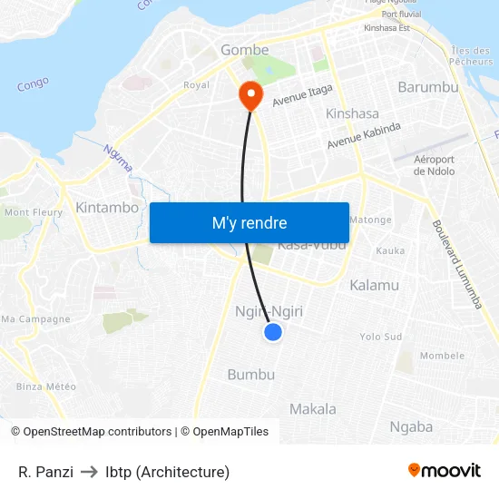 R. Panzi to Ibtp (Architecture) map
