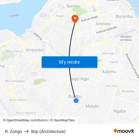 R. Zongo to Ibtp (Architecture) map