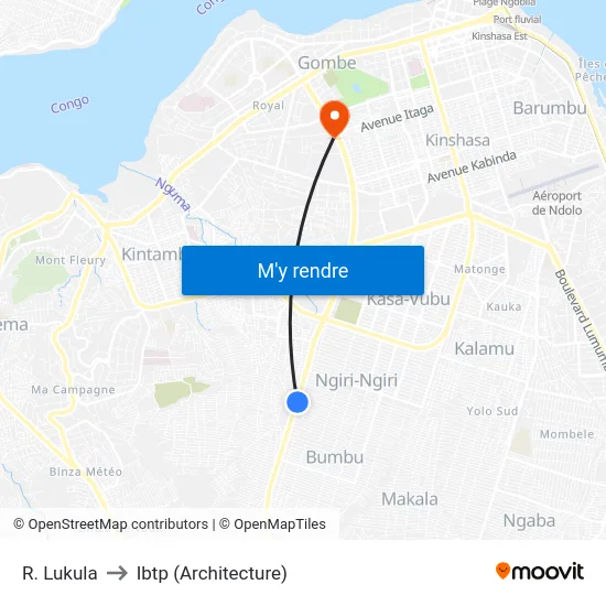 R. Lukula to Ibtp (Architecture) map