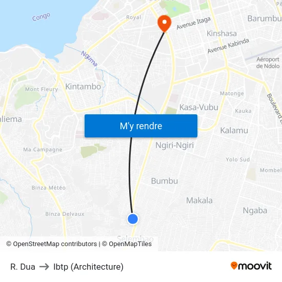 R. Dua to Ibtp (Architecture) map